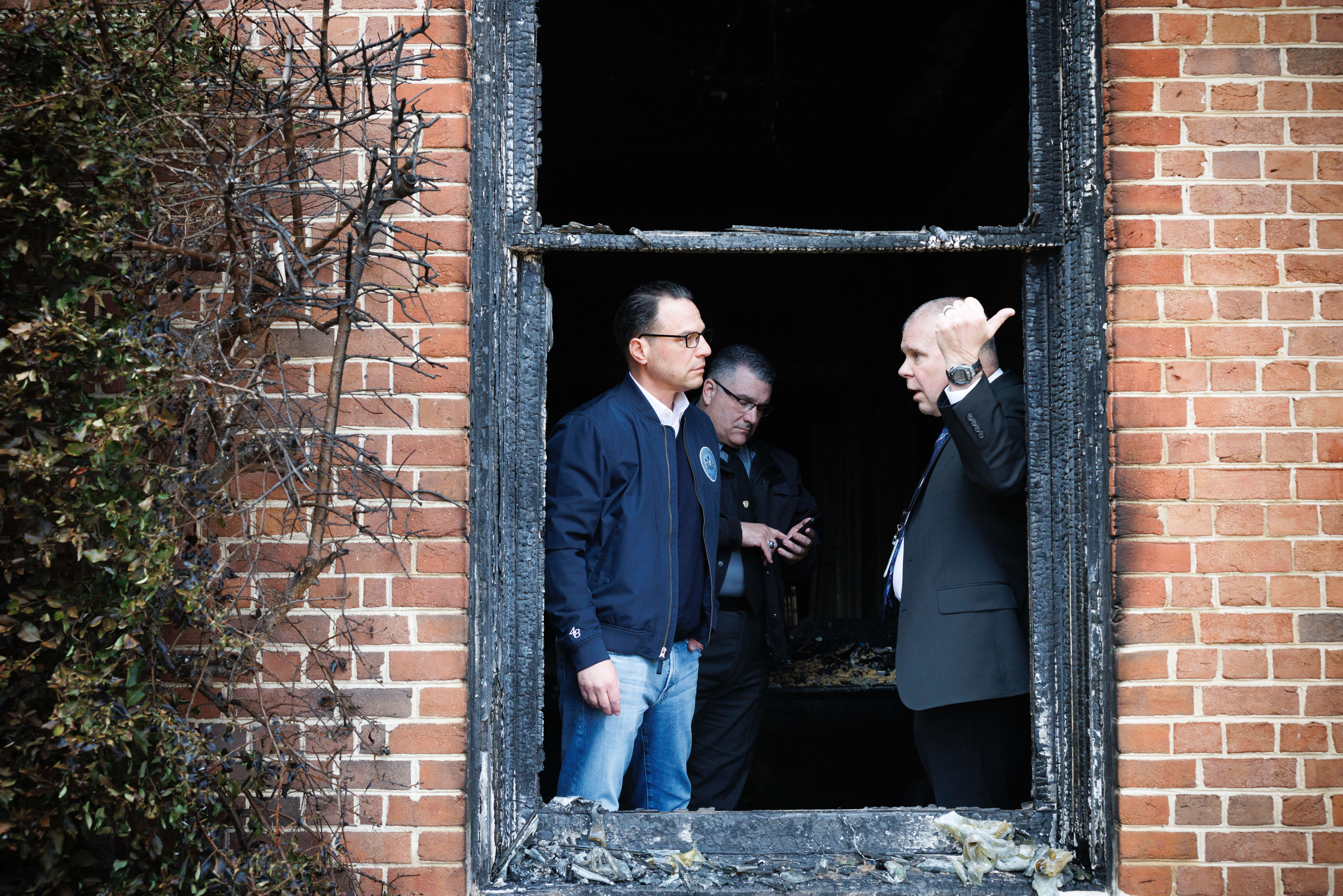 Pennsylvania Gov. Josh Shapiro had hosted a Passover Seder in the southern wing of the Official Residence hours before a man broke in and set fire to it.