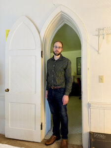 Growing up, Austin Albanese walked past the former Congregation B'nai Israel. Now he was vacationing inside it.