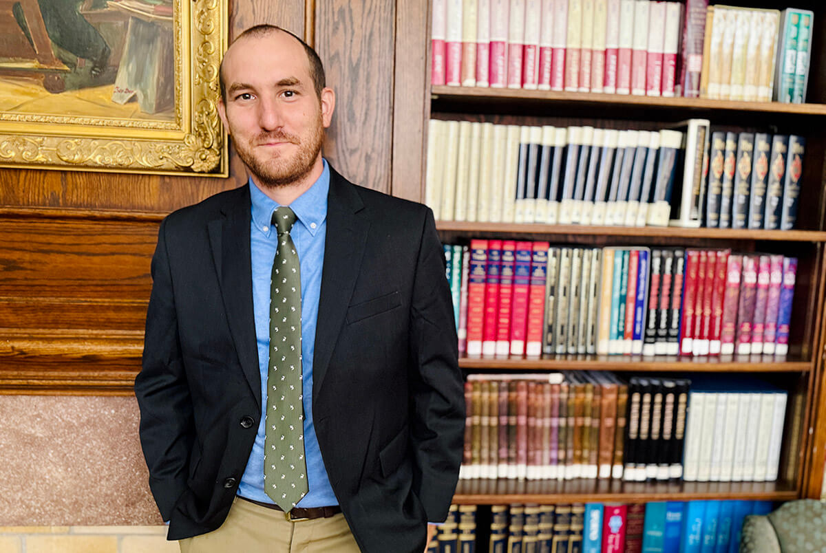 Rabbi Adam Berman in August 2025, the month he took over as the spiritual leader at Congregation B'nai Jacob in Charleston, West Virginia.