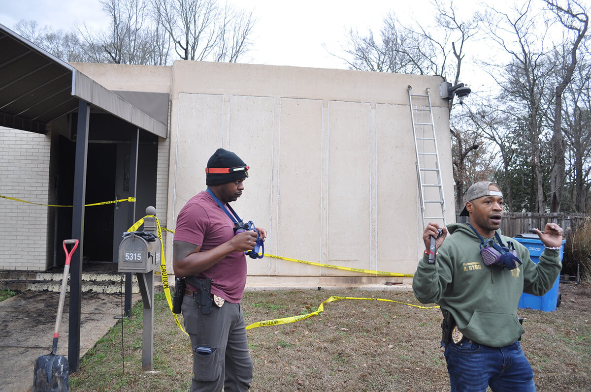 Jackson firefighters investigate a fire at Beth Israel Congregation synagogue in Jackson, Mississippi, on Jan. 10, 2026.