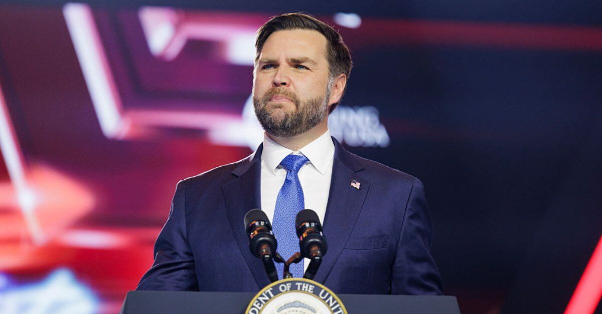 Vice President JD Vance speaks on the final day of Turning Point USA's annual AmericaFest conference in Phoenix.