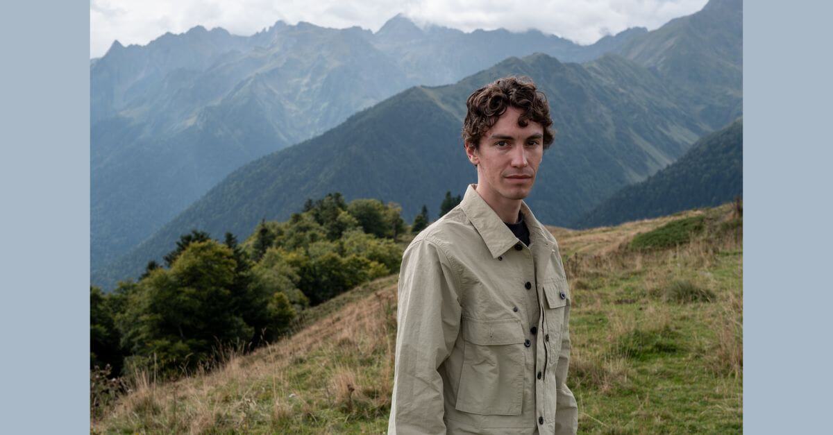 Ari Schneider on his reporting trip in Bagneres de Luchon, France. 