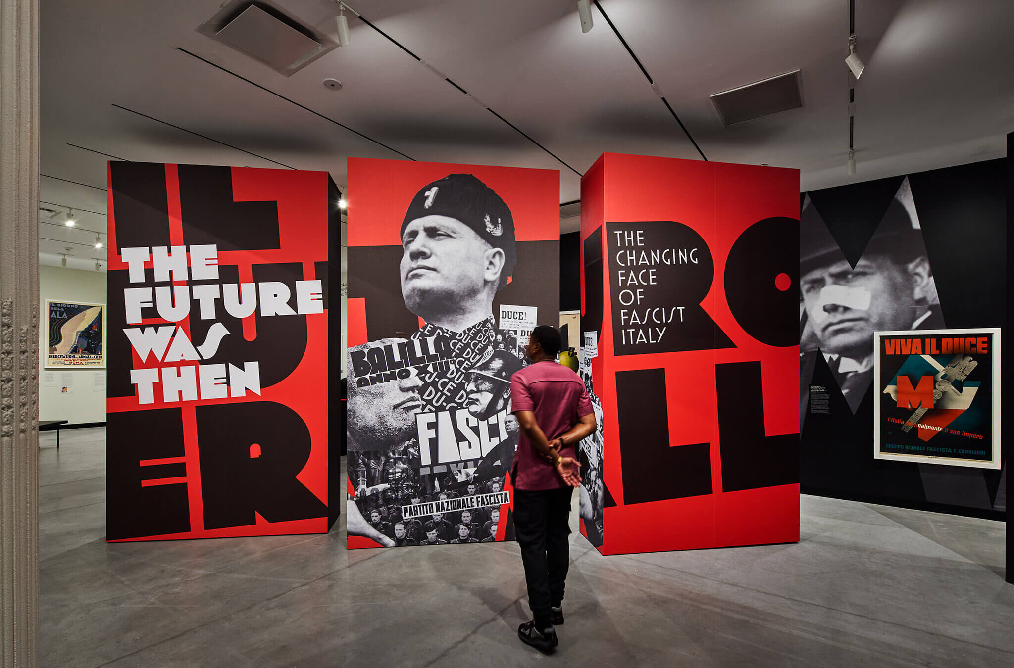 'The Future Was Then: The Changing Face of Fascist Italy' examines the intersection of propaganda and art in Mussolini’s Italy. 

