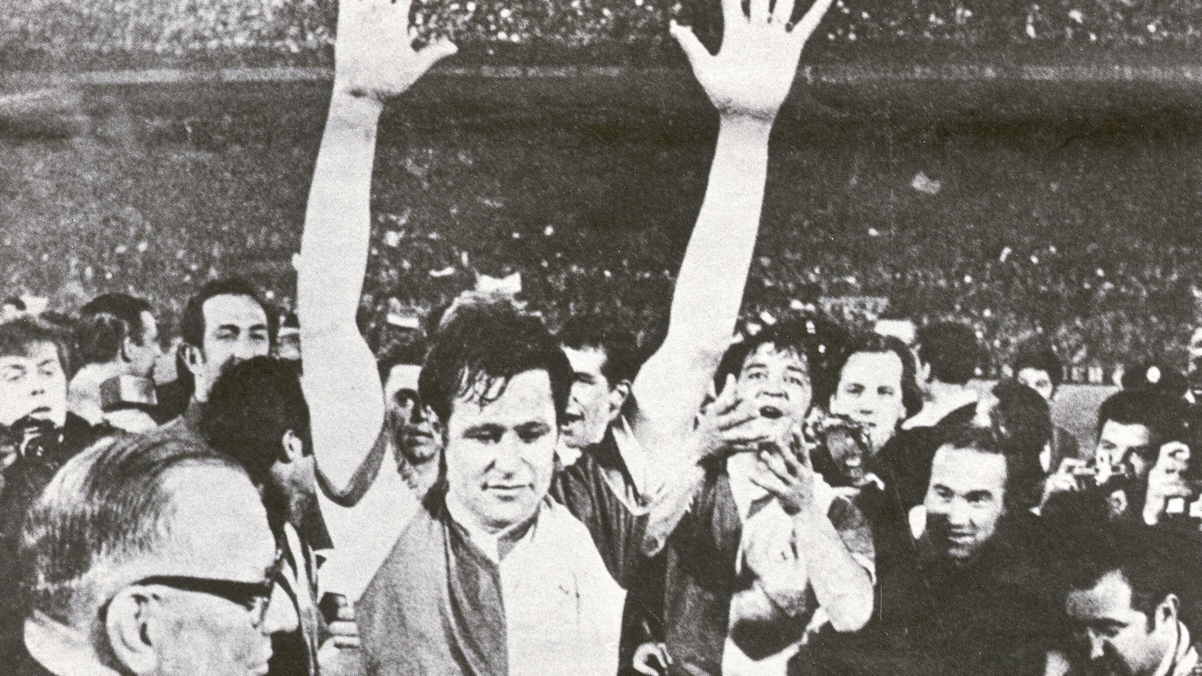 Rinus Israël during the European Cup final, 1970.