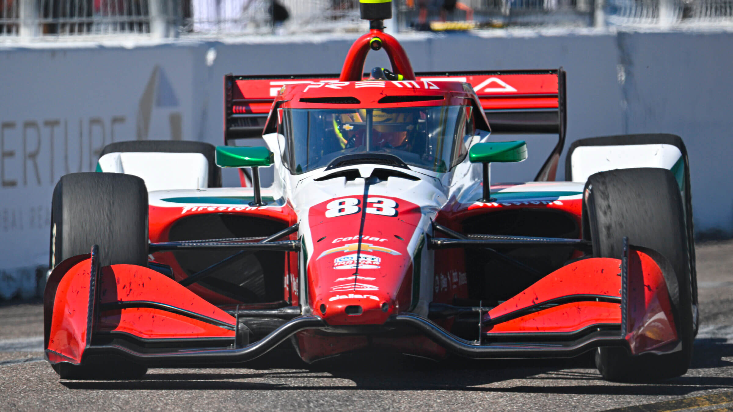 Robert Shwartzman's #83 Chevrolet earlier this year.