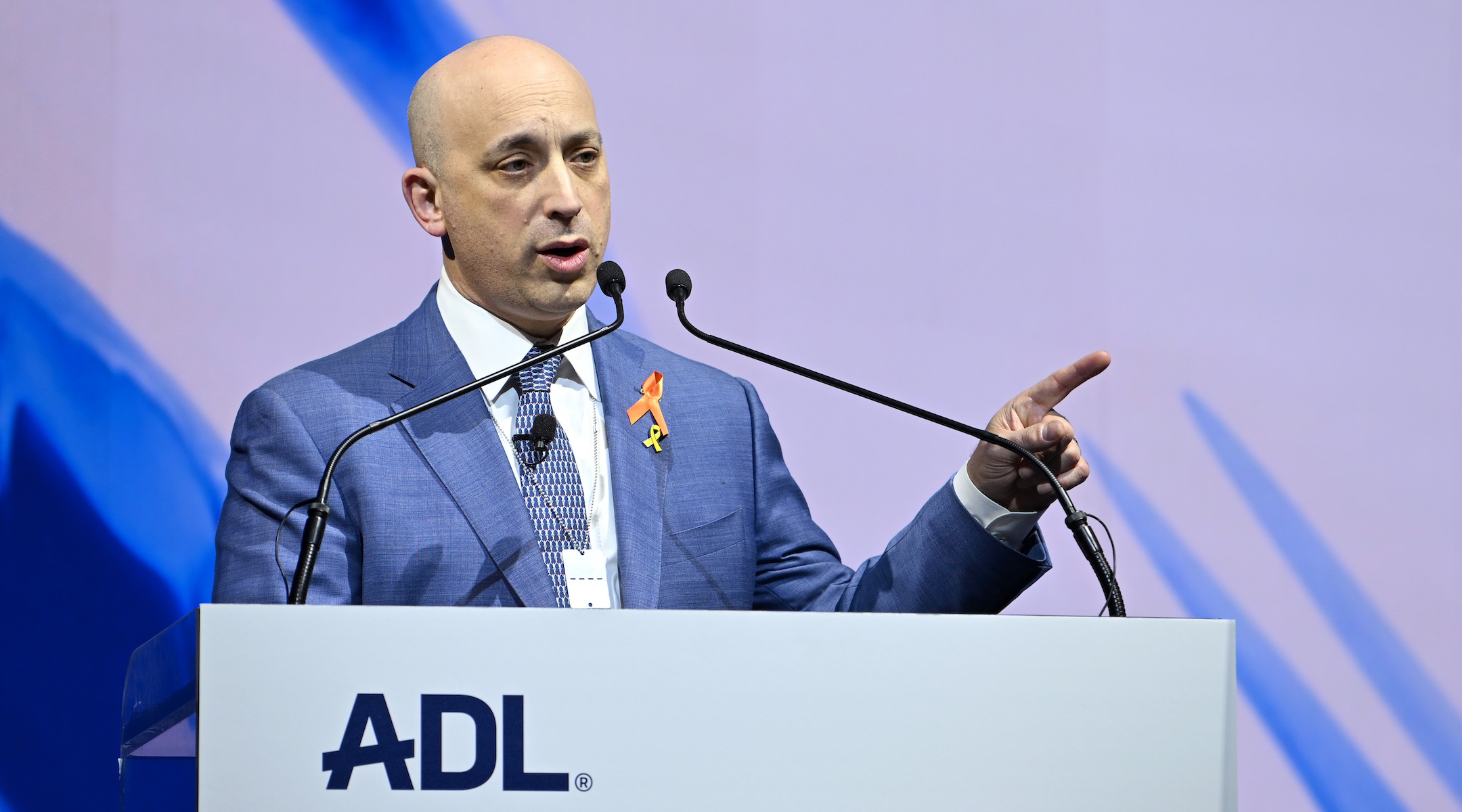 ADL CEO Jonathan Greenblatt speaks onstage at ADL’s Never Is Now conference on March 3, 2025 in New York City.