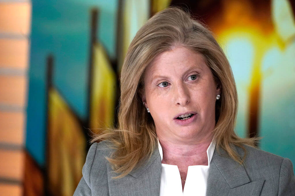 NYPD Commissioner Jessica Tisch visits "Sunday Morning Futures With Maria Bartiromo" at Fox News Channel Studios on March 23, 2025 in New York City.