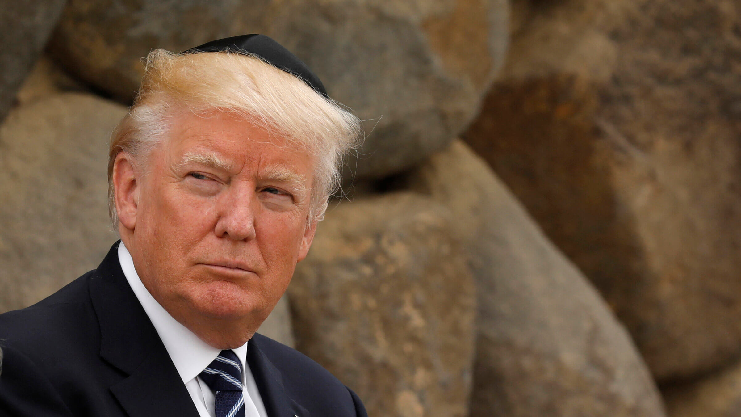 Donald Trump at the Yad Vashem Holocaust Memorial museum