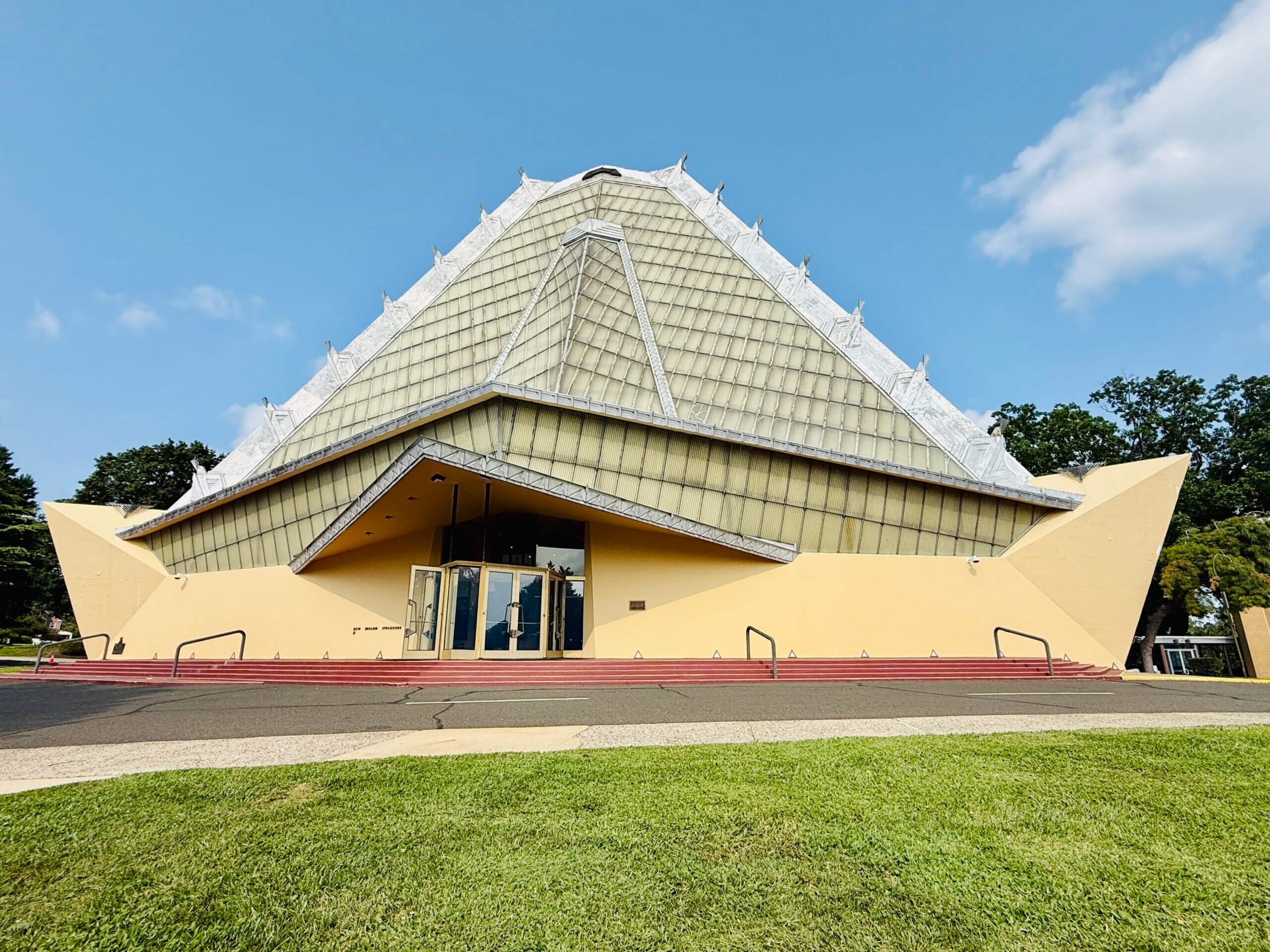 Beth Sholom in Elkins Park, Pennsylvania, is the only synagogue designed by Frank Lloyd Wright.