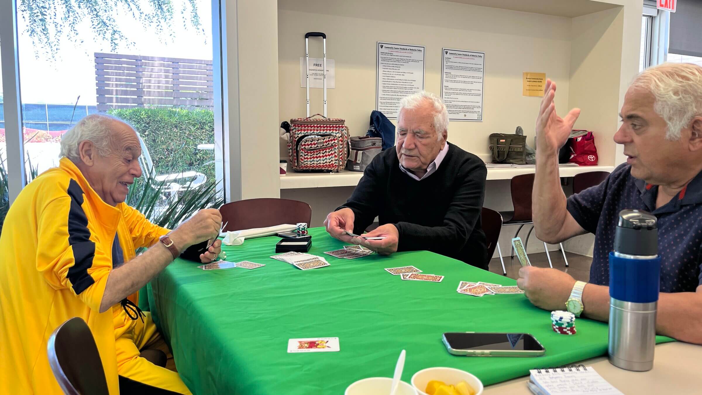 Left to right: David, Mehjad and Menashe each fled Iran more than 30 years ago.