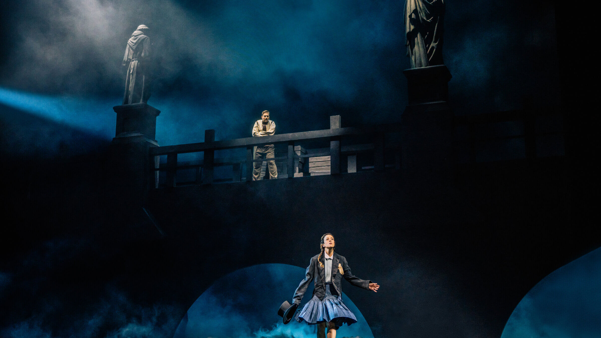 Andrzej Filończyk
as Joe Kavalier and Lauren Snouffer
as Sarah in <i>The Amazing Adventures of Kavalier & Clay</i>.