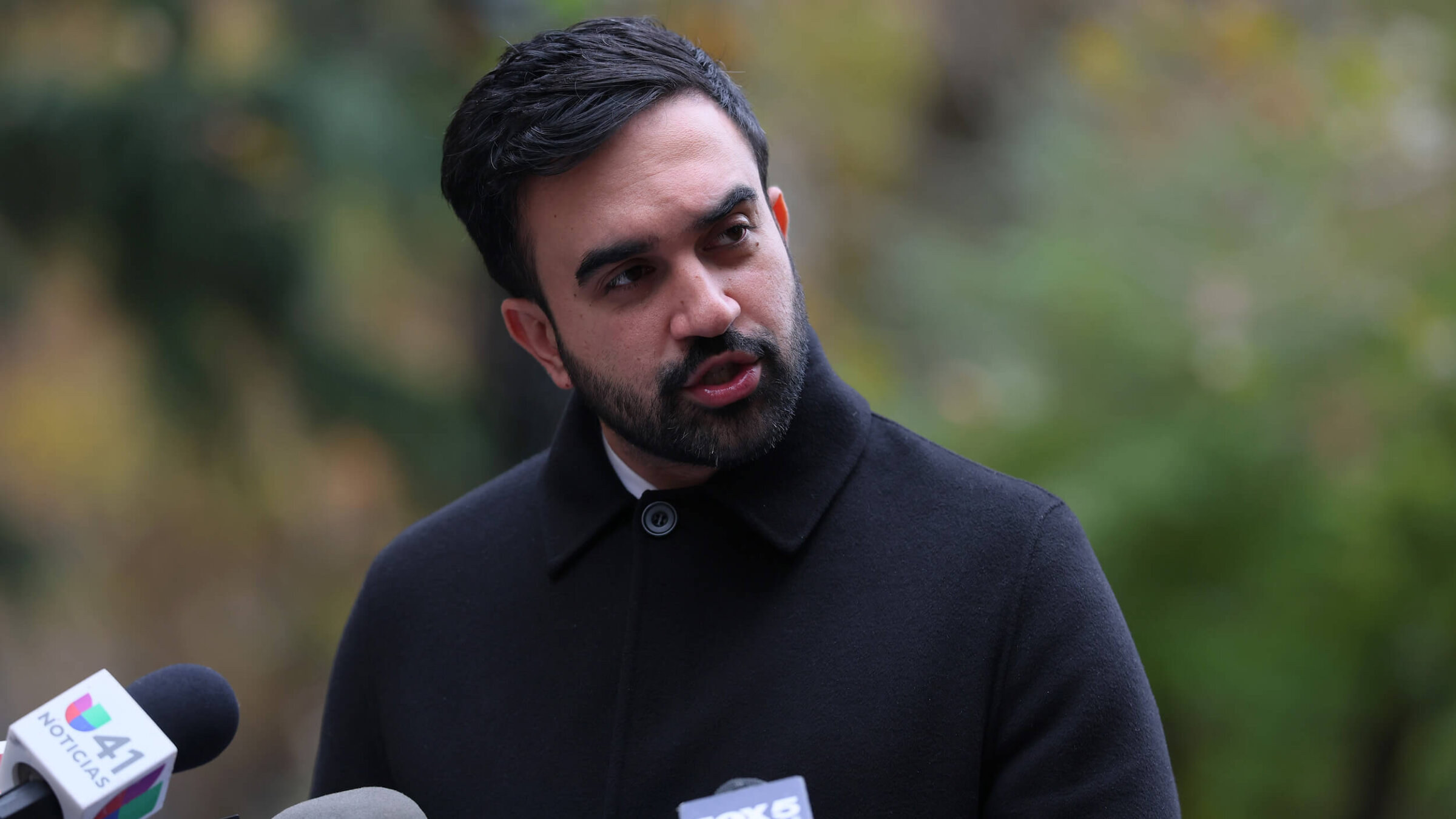 New York City Mayor-elect Zohran Mamdani speaks during a press conference on Nov. 20.