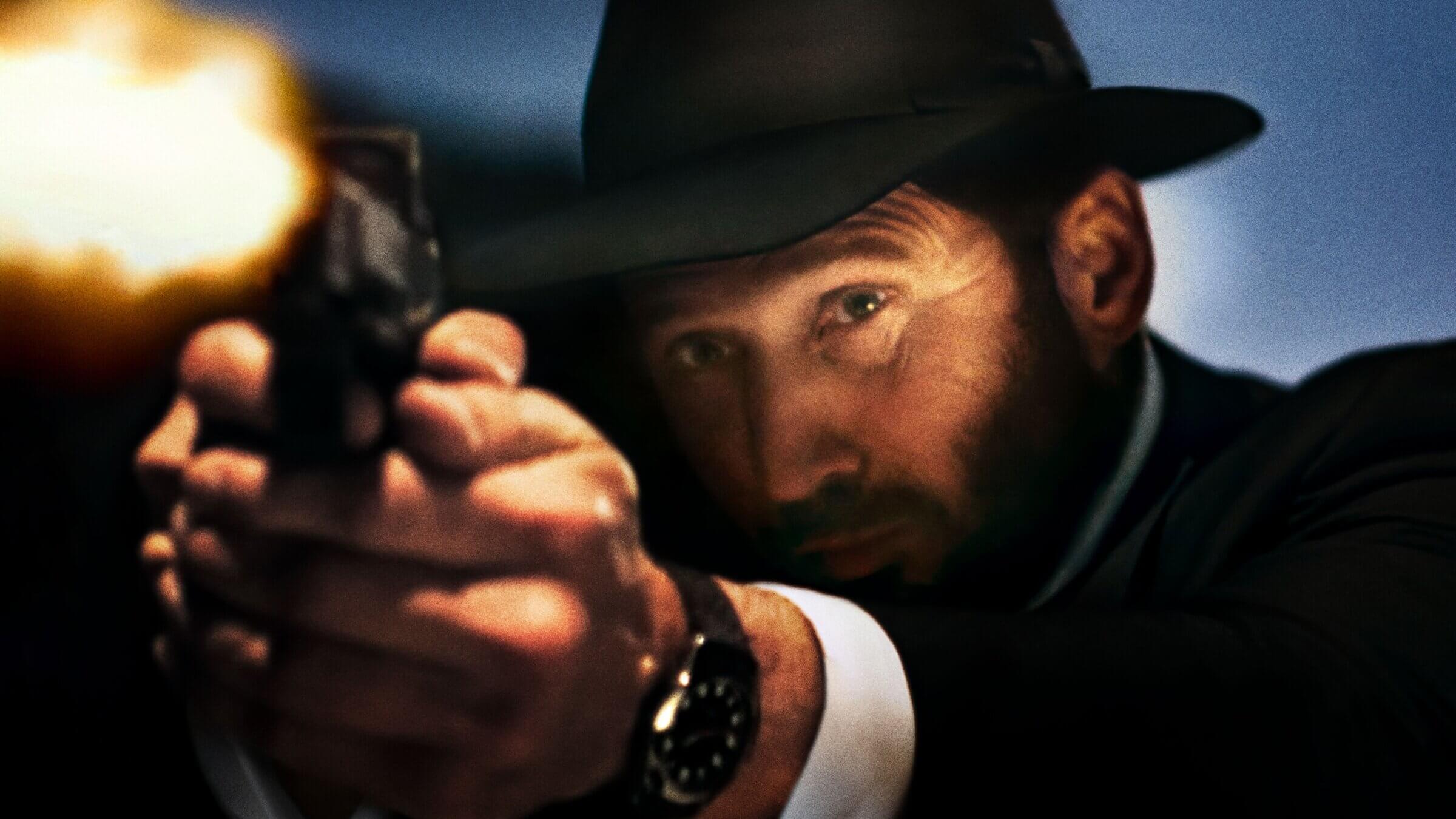 Mark Feuerstein plays Rabbi Mo Zaltzman, a gun skeptic who learns to trust his trigger finger, in   'Guns & Moses.'