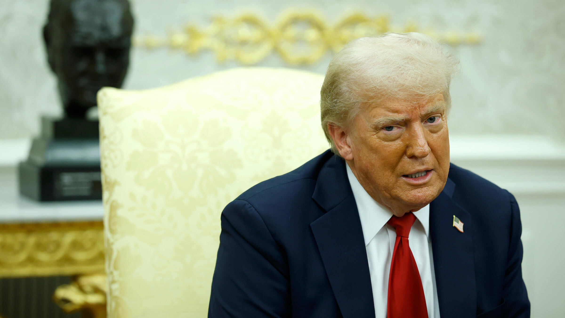 President Donald Trump at the White House on July 14.