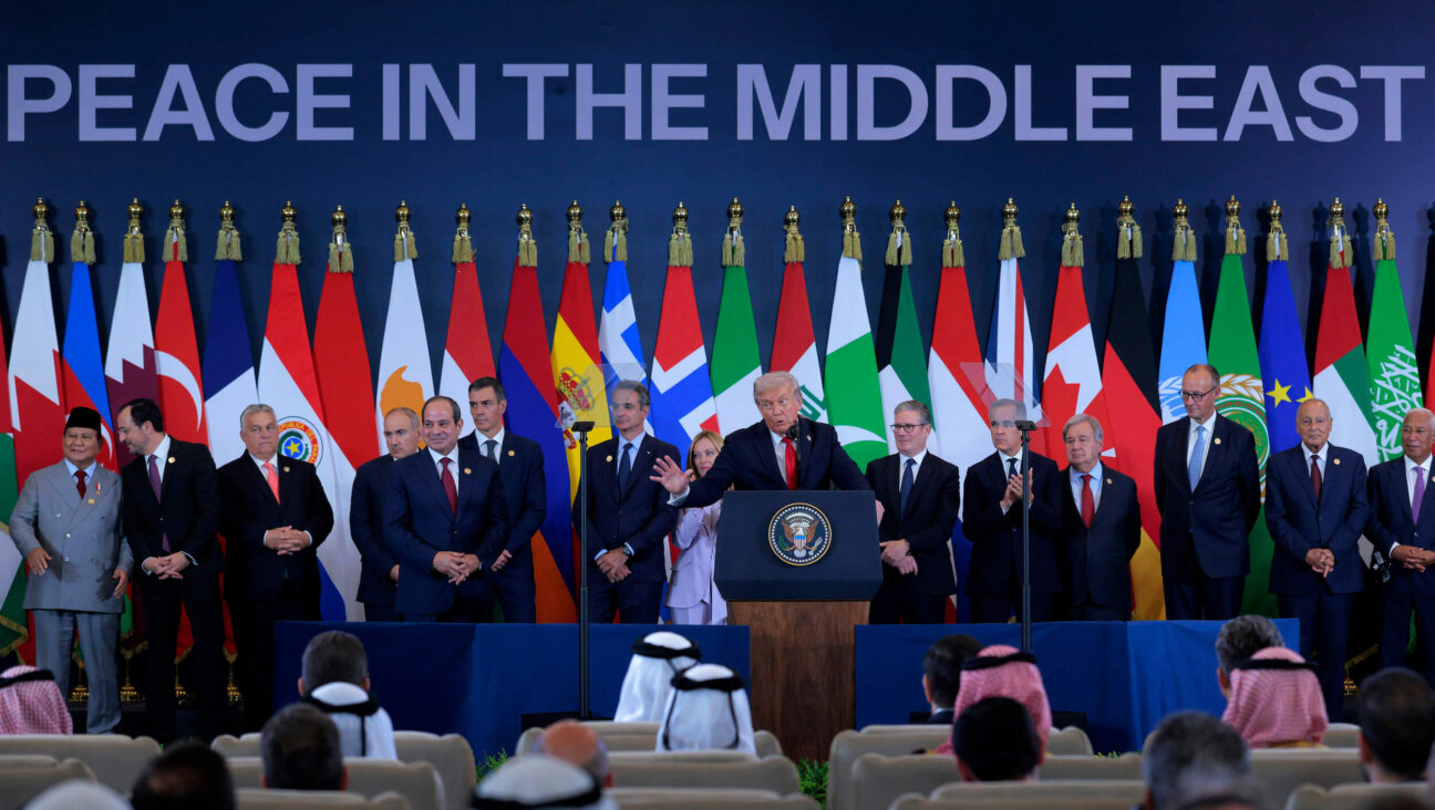 President Donald Trump joins President of Egypt Abdel Fattah El-Sisi and other regional and European leaders for a Middle East peace summit in Sharm El-Sheikh, Egypt, on Oct. 13.