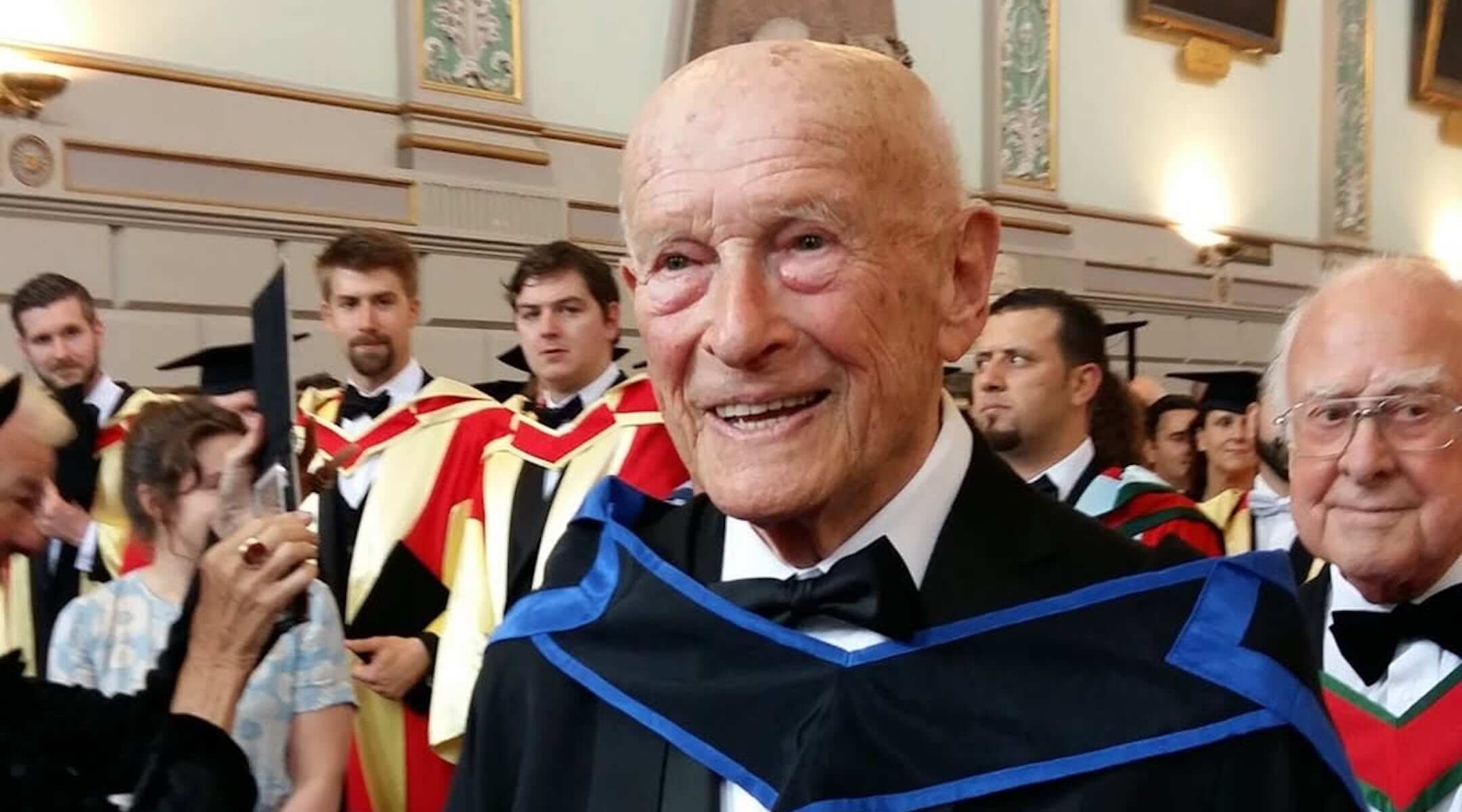 Josef Veselsky recieves an honorary degree from Trinity College Dublin in 2016.