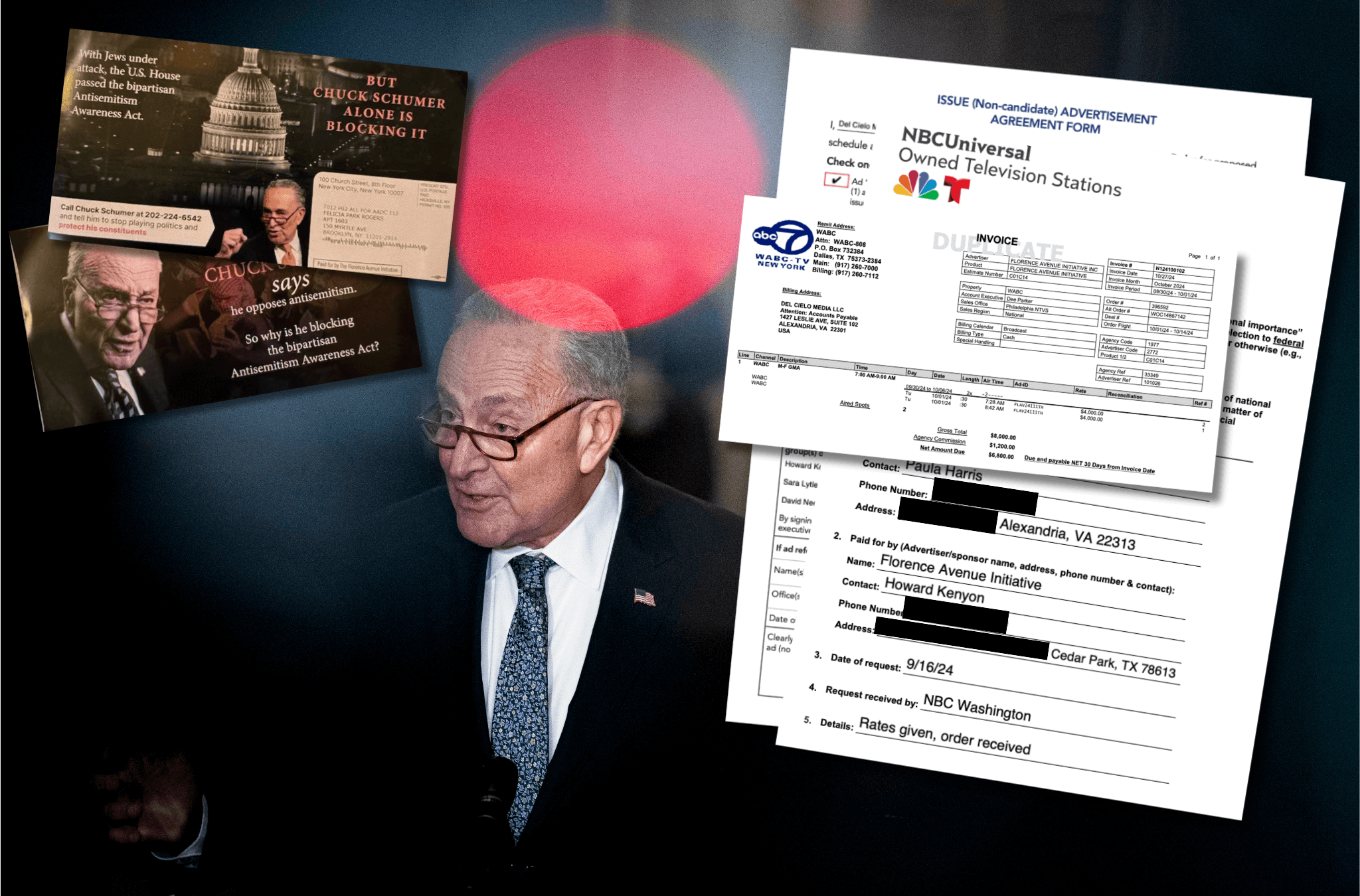 The Florence Avenue Initiative ad against Schumer 