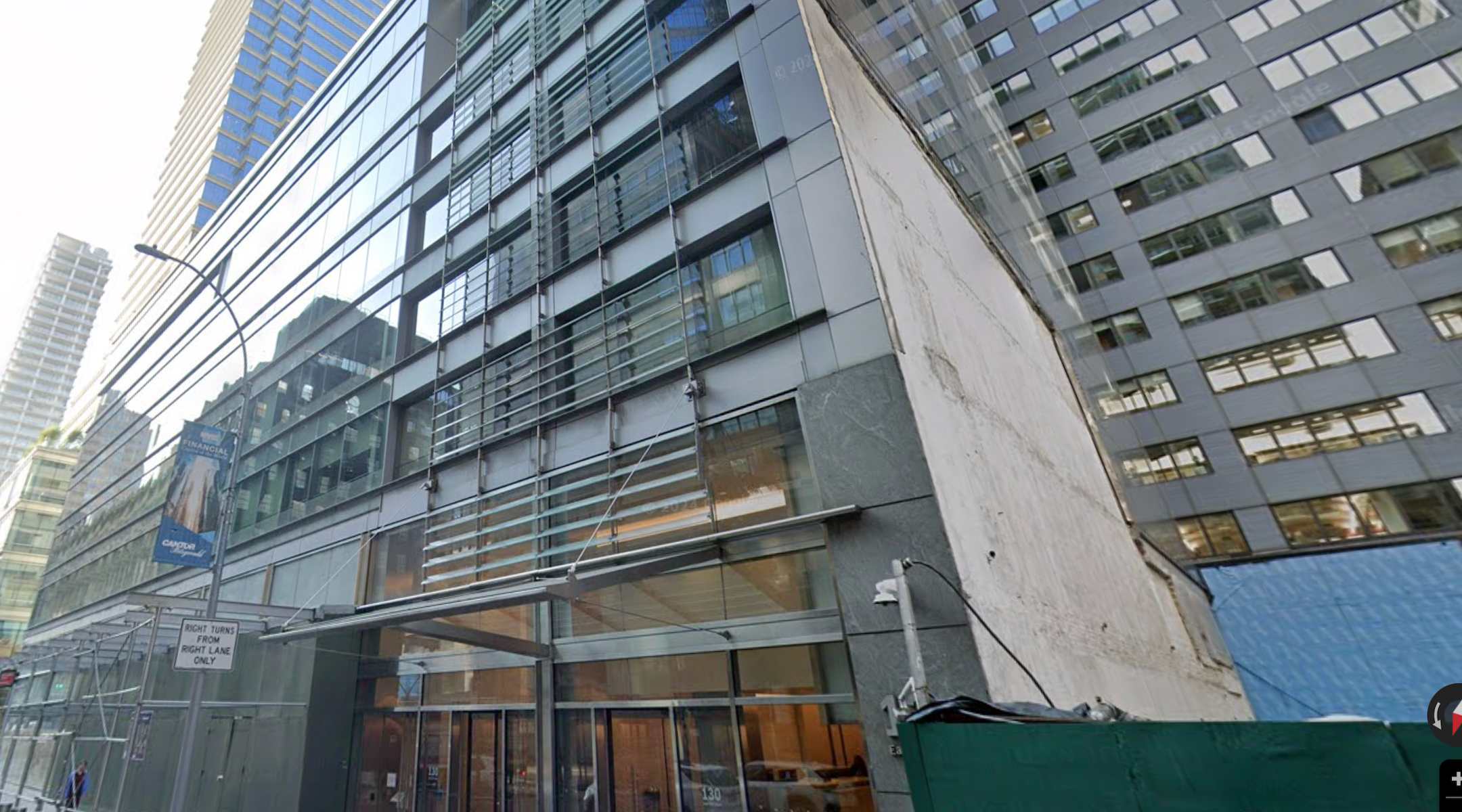 A view of UJA-Federation of New York’s headquarters in Midtown Manhattan. (Screenshot from Google Maps)