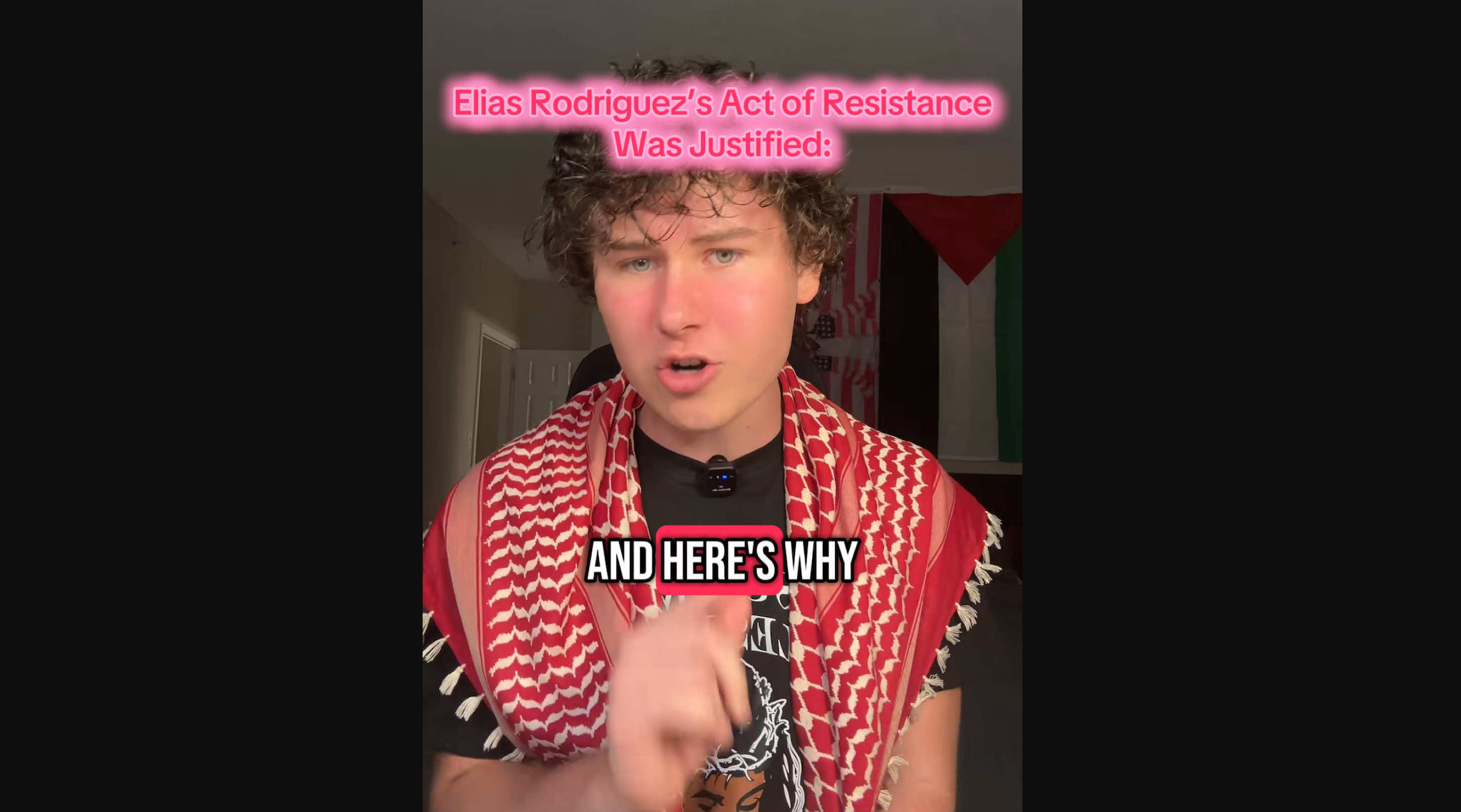 A video by Guy Christensen, a pro-Palestinian influencer with more than 3 million followers. (Screenshot)